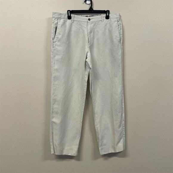 Tommy Bahama Men's Ivory Chino Pants Size 38x30 Relaxed Fit - Picture 1 of 8